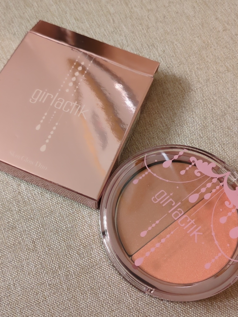 Girlactik Skin Glow Duo Blush & Bronzer - Peach